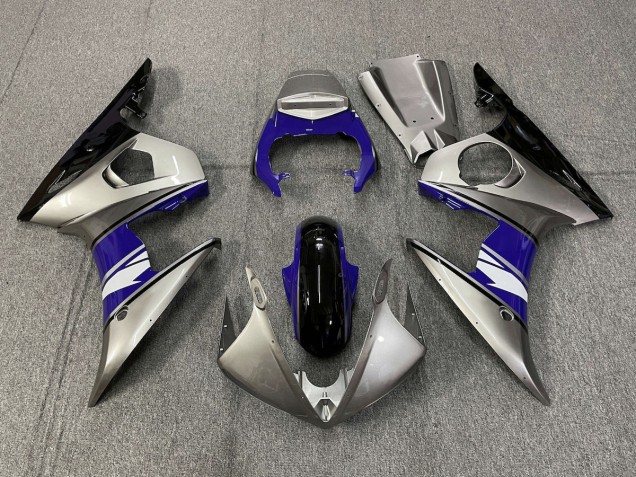 Style Argent & Violet 03-04 R6 Carénage Moto Style Argent & Violet 03-04 R6 Carénage Moto
