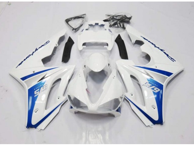Style Blanc & Bleu 06-08 Daytona 675 Carénage Moto