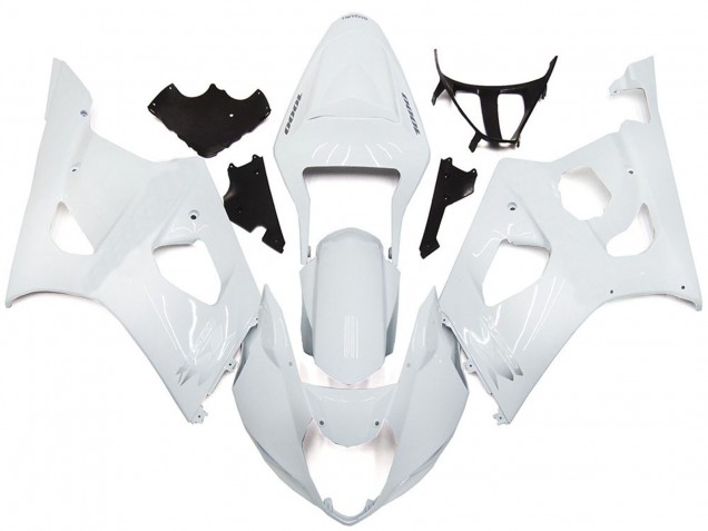 Style Blanc Brillant Uni 03-04 GSXR 1000 Carénage Moto Style Blanc Brillant Uni 03-04 GSXR 1000 Carénage Moto