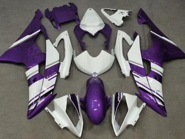 Style Blanc Brillant & Violet OEM 08-16 R6 Carénage Moto