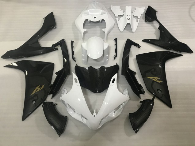 Style Blanc & Fibre De Carbone 07-08 R1 Carénage Moto Style Blanc & Fibre De Carbone 07-08 R1 Carénage Moto