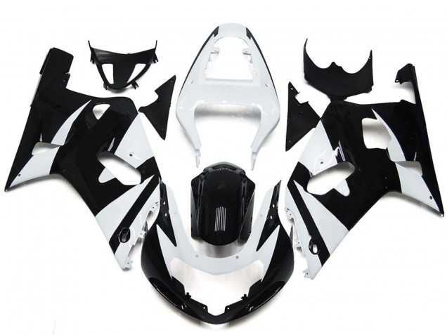 Style Blanc & Noir OEM 01-03 GSXR 600-750 Carénage Moto Style Blanc & Noir OEM 01-03 GSXR 600-750 Carénage Moto