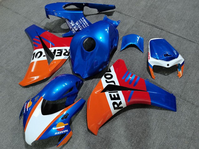 Style Bleu Perle Repsol 08-11 CBR1000RR Carénage Moto Style Bleu Perle Repsol 08-11 CBR1000RR Carénage Moto