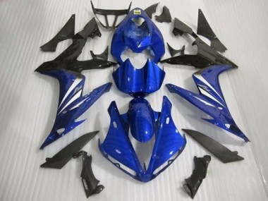 Style Brillant Bleu Noir & Blanc 04-06 R1 Carénage Moto