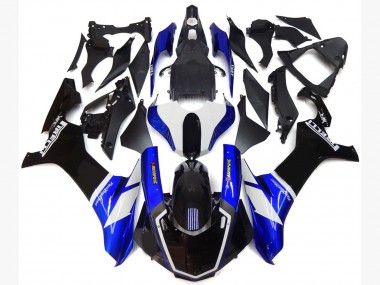 Style Personnalisé Bleu & Blanc 15-19 R1 Carénage Moto