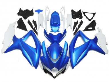 Style Personnalisé Bleu Clair & Blanc 08-10 GSXR 600-750 Carénage Moto