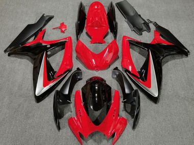 Style Rouge Noir OEM 06-07 GSXR 600-750 Carénage Moto