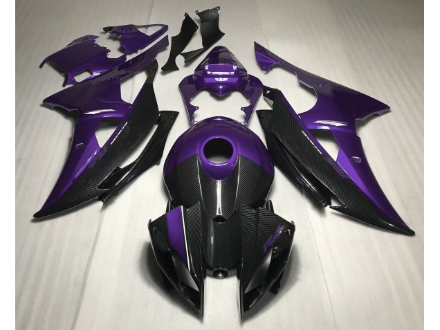Style Violet Avec Fibre De Carbone 08-16 R6 Carénage Moto Style Violet Avec Fibre De Carbone 08-16 R6 Carénage Moto