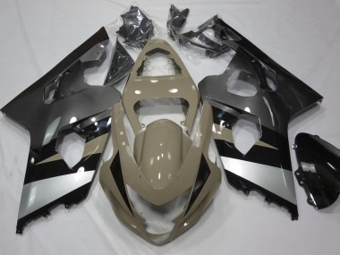 Tan Du Désert & Argent 04-05 GSXR 600-750 Carénage Moto