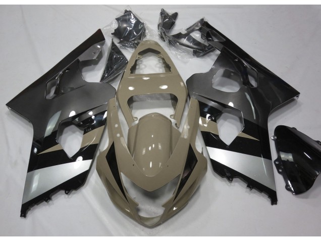 Tan Du Désert & Argent 04-05 GSXR 600-750 Carénage Moto