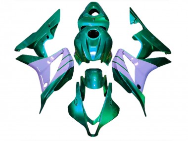 Turquoise & Violet Laiteux 07-08 CBR600RR Carénage Moto