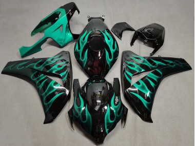 Verde Acqua Fiamma 08-11 CBR1000RR Carénage Moto