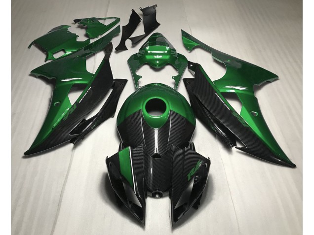 Vert Avec Style Fibre De Carbone 08-16 R6 Carénage Moto Vert Avec Style Fibre De Carbone 08-16 R6 Carénage Moto