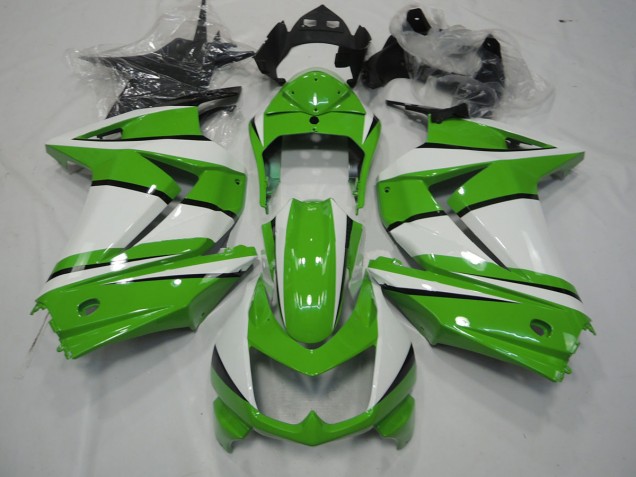 Vert & Blanc 08-12 Ninja 250 Carénage Moto Vert & Blanc 08-12 Ninja 250 Carénage Moto