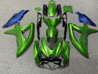 Vert & Bleu 08-10 GSXR 600-750 Carénage Moto