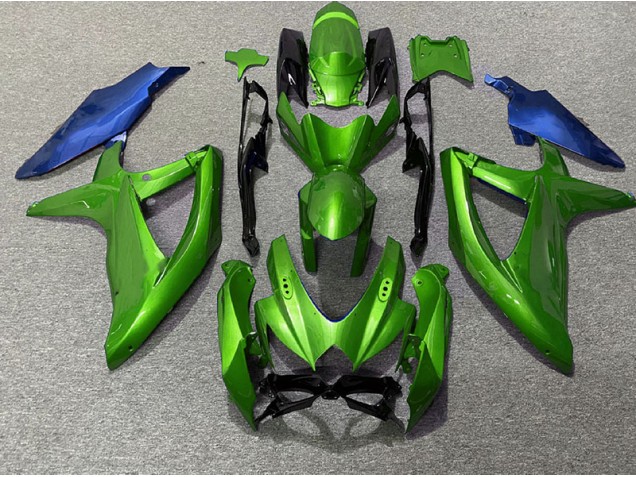 Vert & Bleu 08-10 GSXR 600-750 Carénage Moto Vert & Bleu 08-10 GSXR 600-750 Carénage Moto