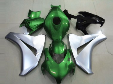 Vert Brillant & Argent 08-11 CBR1000RR Carénage Moto