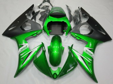 Vert Brillant & Blanc 05 R6 Carénage Moto