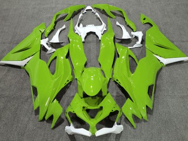Vert Brillant & Blanc 19-23 ZX6R Carénage Moto