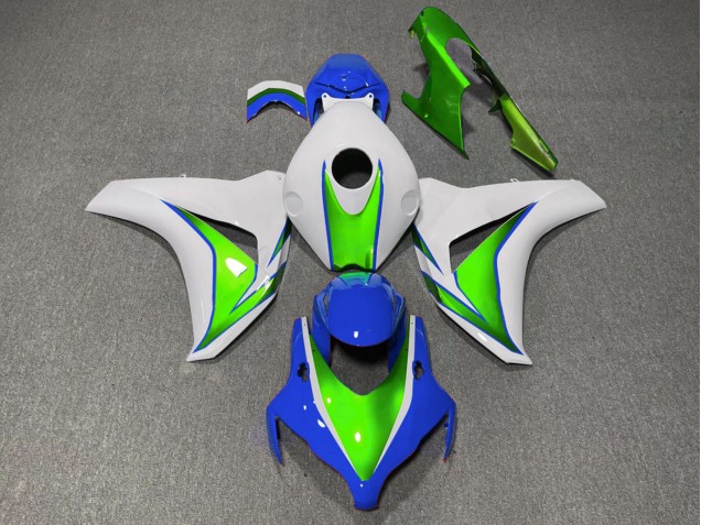 Vert Brillant & Bleu 08-11 CBR1000RR Carénage Moto Vert Brillant & Bleu 08-11 CBR1000RR Carénage Moto