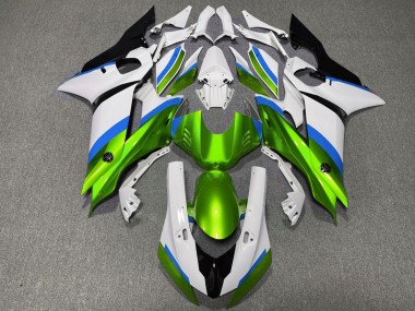Vert Brillant & Bleu Clair 17-21 R6 Carénage Moto