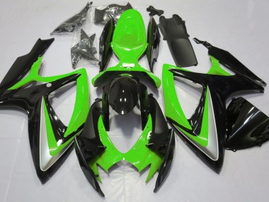 Vert Brillant Débadgé 06-07 GSXR 600-750 Carénage Moto