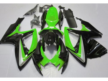 Vert Brillant Débadgé 06-07 GSXR 600-750 Carénage Moto