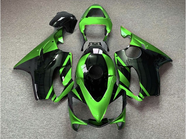 Vert Brillant & Noir 01-03 CBR600 F4i Carénage Moto Vert Brillant & Noir 01-03 CBR600 F4i Carénage Moto
