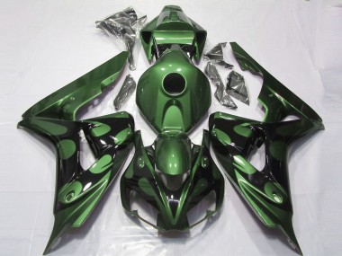 Vert Brillant & Noir 06-07 CBR1000RR Carénage Moto