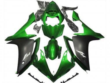 Vert Brillant & Noir 07-08 R1 Carénage Moto