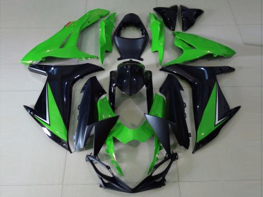 Vert Brillant & Noir 11-24 GSXR 600-750 Carénage Moto