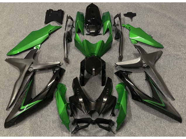 Vert Brillant & Vert R 08-10 GSXR 600-750 Carénage Moto Vert Brillant & Vert R 08-10 GSXR 600-750 Carénage Moto