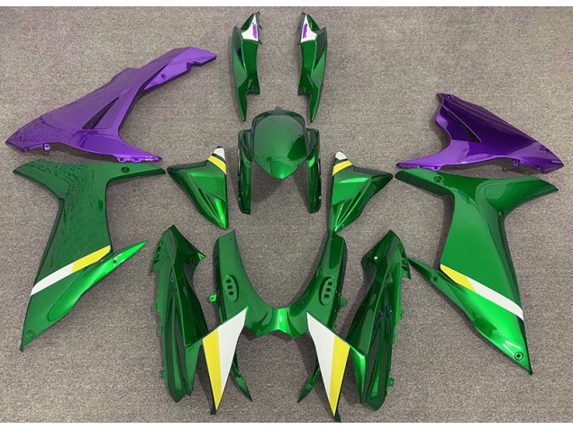 Vert Brillant & Violet 11-24 GSXR 600-750 Carénage Moto Vert Brillant & Violet 11-24 GSXR 600-750 Carénage Moto