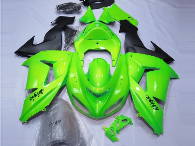 Vert Citron 06-07 ZX10R Carénage Moto Vert Citron 06-07 ZX10R Carénage Moto
