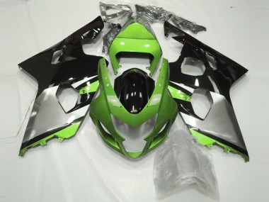 Vert Clair Argent & Noir 04-05 GSXR 600-750 Carénage Moto