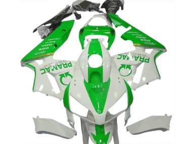 Vert Clair & Blanc Pramac 05-06 CBR600RR Carénage Moto