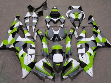 Vert Clair Camo Uni 08-16 R6 Carénage Moto