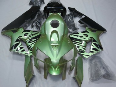 Vert Clair Flamme 05-06 CBR600RR Carénage Moto