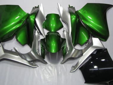 Vert Foncé & Argent 10-13 VFR1200 Carénage Moto