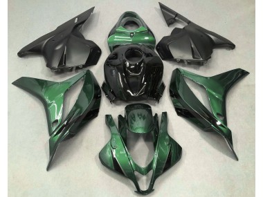 Vert Foncé Avec Du Noir 09-12 CBR600RR Carénage Moto