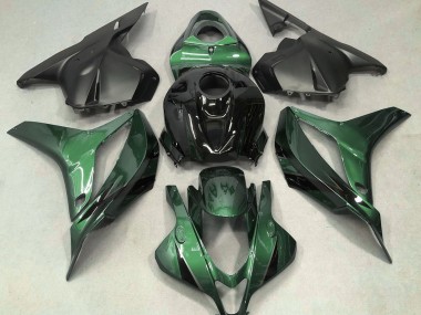 Vert Foncé Avec Du Noir 09-12 CBR600RR Carénage Moto