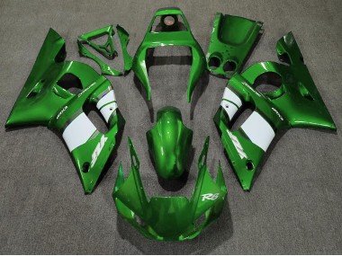 Vert Foncé & Blanc 98-02 R6 Carénage Moto