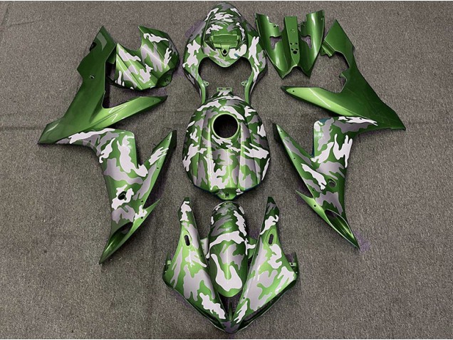 Vert Foncé Camouflage 04-06 R1 Carénage Moto Vert Foncé Camouflage 04-06 R1 Carénage Moto