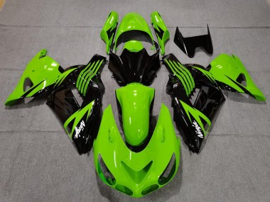 Vert Lime & Noir 06-11 ZX14R Carénage Moto