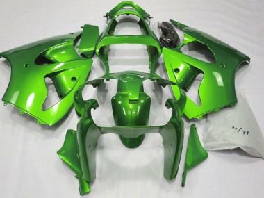 Vert Métallisé 00-02 ZX6R Carénage Moto