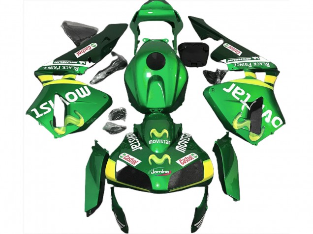 Vert Movistar 03-04 CBR600RR Carénage Moto Vert Movistar 03-04 CBR600RR Carénage Moto