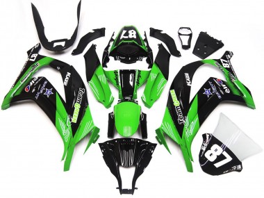 Vert & Noir 16-19 ZX10R Carénage Moto