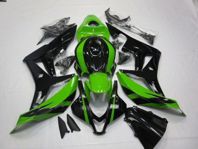 Vert & Noir Vibrants 07-08 CBR600RR Carénage Moto Vert & Noir Vibrants 07-08 CBR600RR Carénage Moto