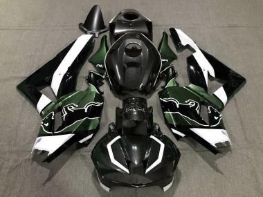 Vert Personnalisé Fibre De Carbone Taureau 13-23 CBR600RR Carénage Moto