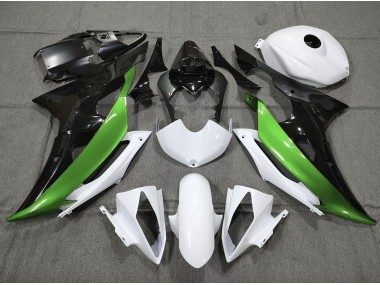 Vert Personnalisé Noir & Blanc 08-16 R6 Carénage Moto